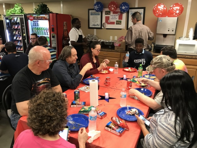 Summer Cookout EnerDel Employees